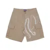Octopus Men's Side Cargo Short Beige In Beige