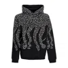 Octopus Men's Studs Hoodie Black In Black