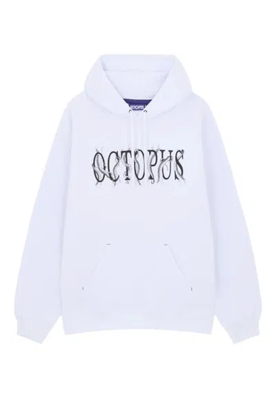Octopus Men's Sweatshirt  Tentacles Logo In White