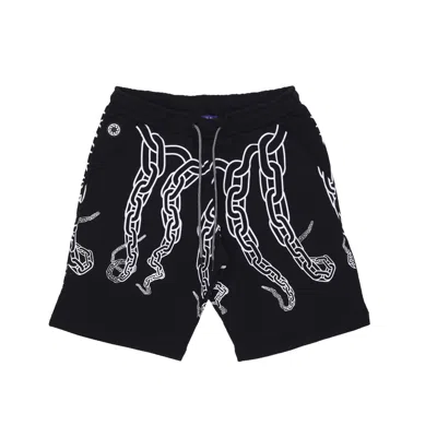 Octopus Men's Tracksuit Shorts Chain Sweatshort Black