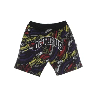 Octopus Men's Tracksuit Shorts Deco Sweatshort Black