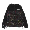Octopus Men's Windbreaker Deco Hood Jacket Black In Black