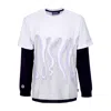Octopus Milan Men's Long Sleeve T-shirt L/s Tee White In Multi