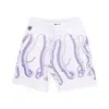Octopus Outline Jogger Short Men's Short Pants White/purple In White/purple