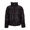 Octopus Outline Puffer Jacket Men's Down Jacket Black In Black