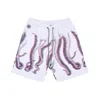Octopus Short Men's Tracksuit Pants Fuzzy Sweatshort White In White