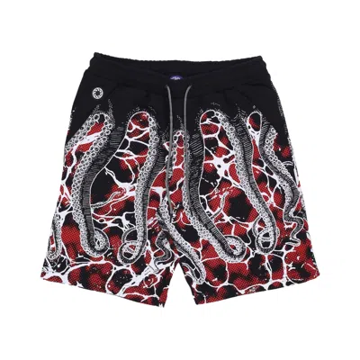 Octopus Short Men's Tracksuit Trousers Marble Sweatshort Black