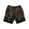 Octopus Short Tracksuit Pants Men Evangelion 00 Flowing  Sweatshorts Black In Black