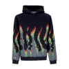 Octopus Sound Wave Hoodie Black Men's Hoodie In Black