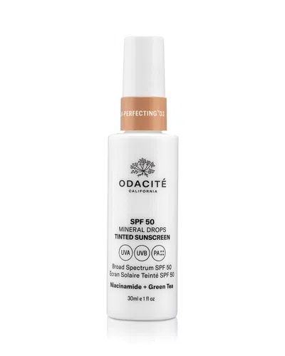 Odacite Spf 50 Mineral Drops Tinted Sunscreen 1 Oz. In White