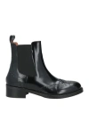 O'dan Li Woman Ankle Boots Black Size 6 Leather In Black