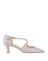O'dan Li Woman Pumps Light Pink Size 8 Textile Fibers