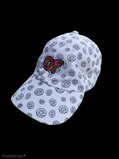 Pre-owned Odd Future Ofwgkta Of Future Full Print Hat Cap In White