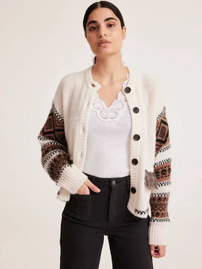 Odd Molly Ann Cardigan Light Chalk In Neutral ModeSens