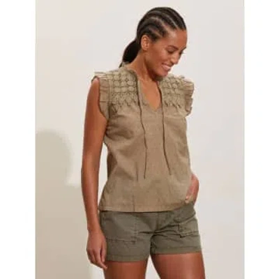 Odd Molly Finest Embroidery Blouse Faded Cargo In Brown