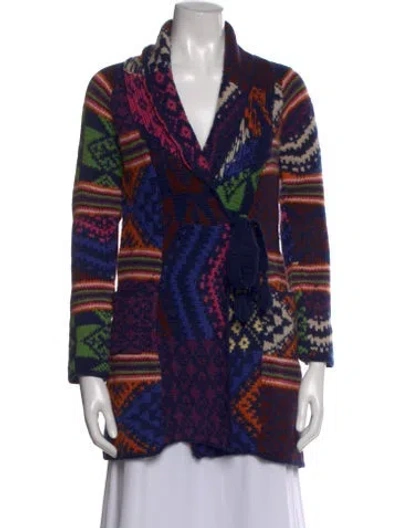 Pre-owned Odd Molly Lambswool Patterned Sweater In Blue