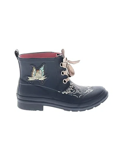 Pre-owned Odd Molly Rain Boots In Black