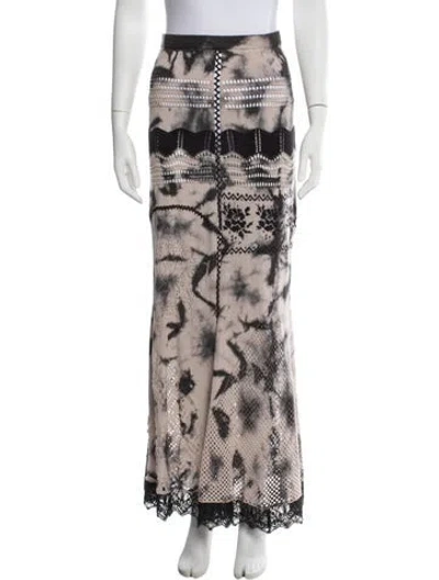 Pre-owned Odd Molly Tie-dye Print Long Skirt In Multicolor