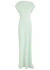 Odd Muse Drape Back Twill Maxi Dress In Mint