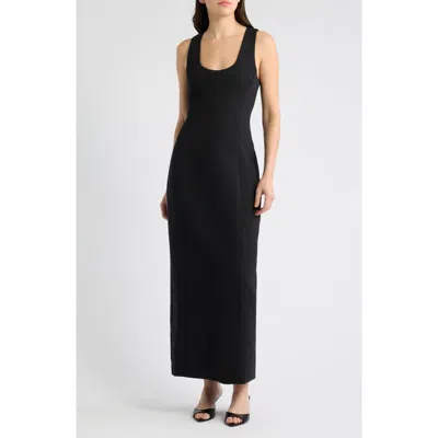 Odd Muse Seamed Pencil Dress In Black