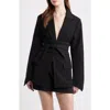 Odd Muse The Ultimate Muse Belted Blazer In Black