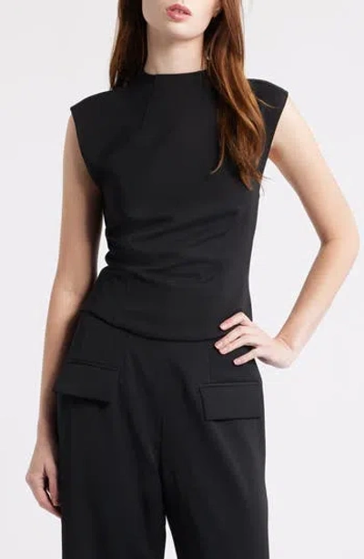 Odd Muse The Ultimate Muse Cap Sleeve Top In Black