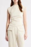 Odd Muse The Ultimate Muse Cap Sleeve Top In Neutral