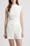 Odd Muse The Ultimate Muse Cap Sleeve Top In White
