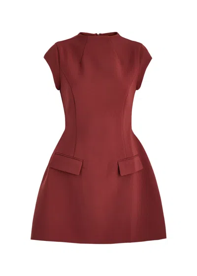 Odd Muse The Ultimate Muse Crepe Mini Dress In Burgundy