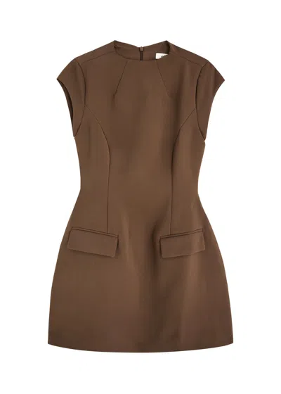 Odd Muse The Ultimate Muse Crepe Mini Dress In Chocolate