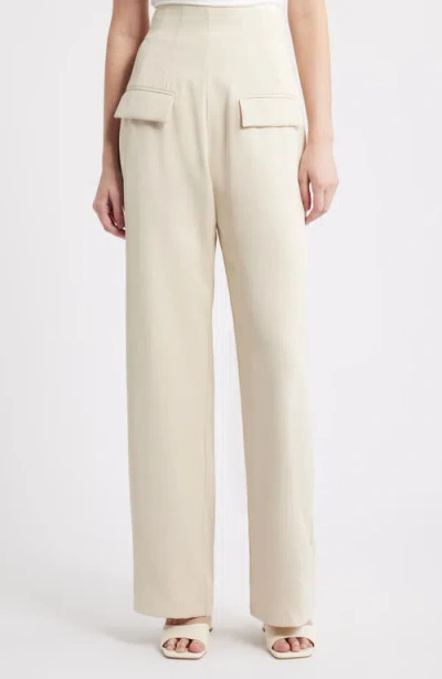 Odd Muse The Ultimate Muse High Waist Wide Leg Pants In Neutral