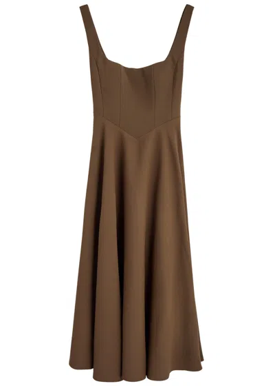 Odd Muse The Ultimate Muse Jersey Midi Dress In Chocolate