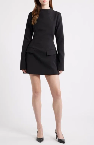 Odd Muse The Ultimate Muse Split Sleeve Minidress With Pockets In Black