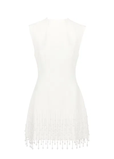 Odd Muse Ultimate Muse Embellished Stretch-crepe Mini Dress In White