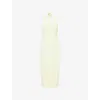 Odd Muse Womens Lime Cream The Ultimate Muse V-neck Woven Midi Dress Xs