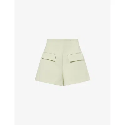 Odd Muse Womens Pistachio The Ultimate Muse High-rise Stretch-woven Shorts Xs