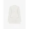 Odd Muse Womens The Ultimate Muse Long-sleeves Stretch-woven Mini Dress White Xs