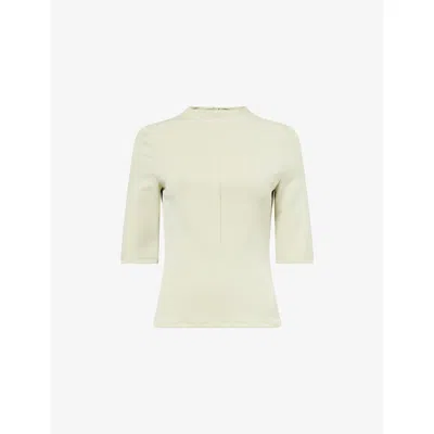 Odd Muse Womens Pistachio The Ultimate Muse Short-sleeves Knitted Top