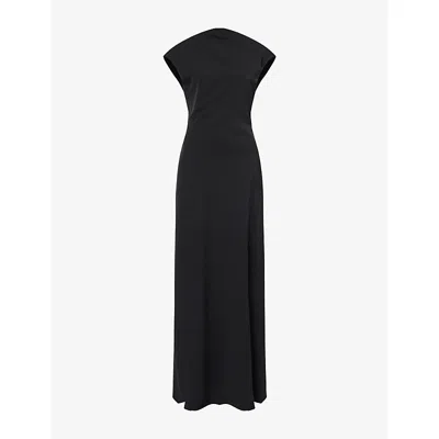 Odd Muse Womens Black The Ultimate Muse Sleeveless Woven Maxi Dress