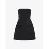 Odd Muse Womens Black The Ultimate Muse Strapless Dress Stretch-woven Mini Dress