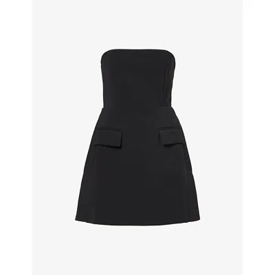 Odd Muse Womens Black The Ultimate Muse Strapless Dress Stretch-woven Mini Dress
