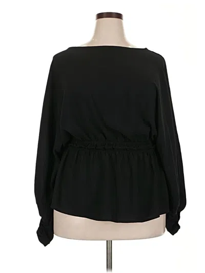 Pre-owned Oddi 3/4 Sleeve Blouse In Black