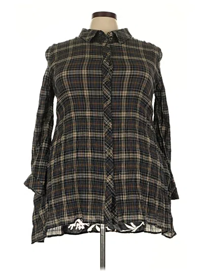 Pre-owned Oddi 3/4 Sleeve Blouse In Black