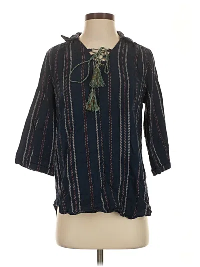 Pre-owned Oddi 3/4 Sleeve Blouse In Black