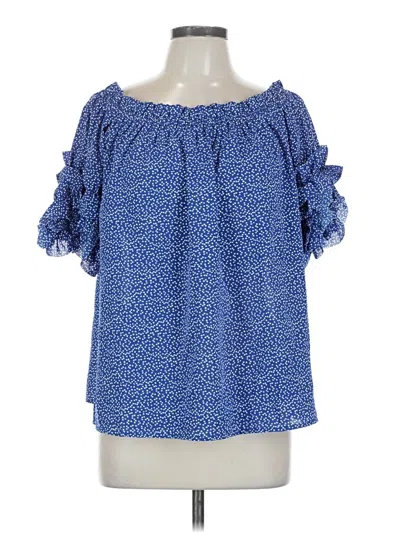Pre-owned Oddi 3/4 Sleeve Blouse In Blue