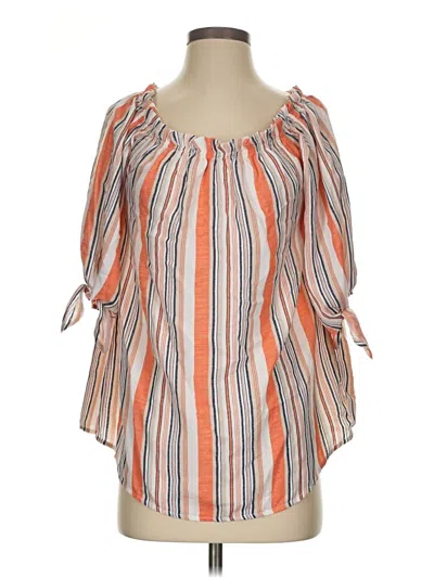 Pre-owned Oddi 3/4 Sleeve Blouse In Orange