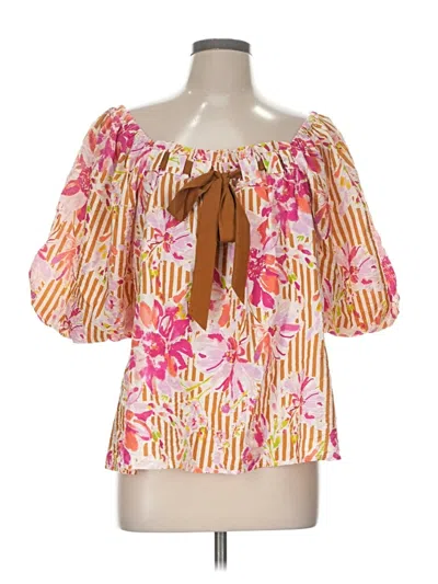 Pre-owned Oddi 3/4 Sleeve Blouse In Orange