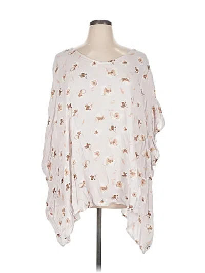 Pre-owned Oddi 3/4 Sleeve Blouse In White