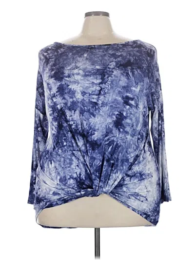 Pre-owned Oddi 3/4 Sleeve T-shirt In Blue