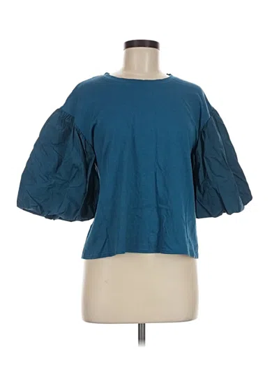 Pre-owned Oddi 3/4 Sleeve T-shirt In Teal